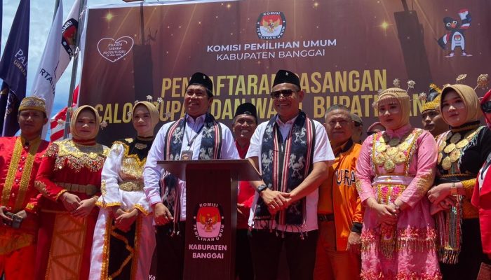 Herwin Yatim – Hepy Yeremia Manopo Resmi Mendaftar di KPU Banggai