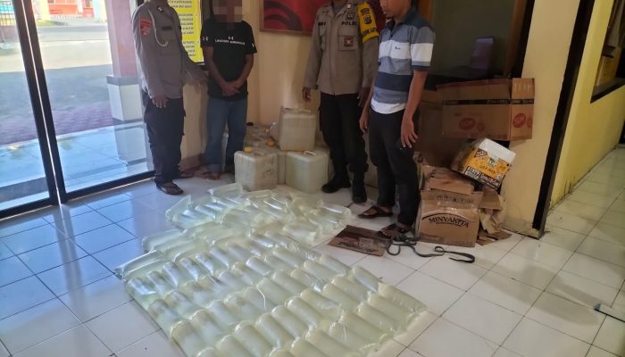 Polisi Berhasil Amankan 300 Liter Cap Tikus Siap Edar di Bunta