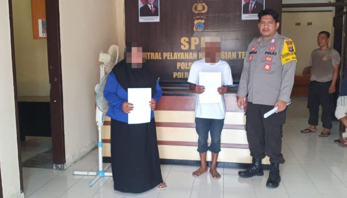Polsek Bunta Sukses Mediasi KDRT Suami ke Istrinya Akibat Cemburu