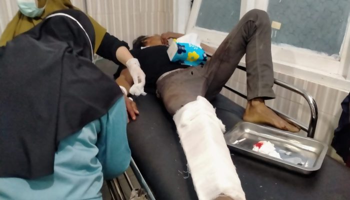 Dua Sepeda Motor Adu Banteng di Toili, Kapolsek: Satu Pengendara Patah Kaki