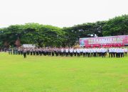 Jelang Putusan PHP di MK, Polres Banggai Gelar Apel Gabungan Bersama TNI