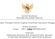 Surat Edaran Bupati Banggai: Kepala OPD Dilarang Angkat Honorer