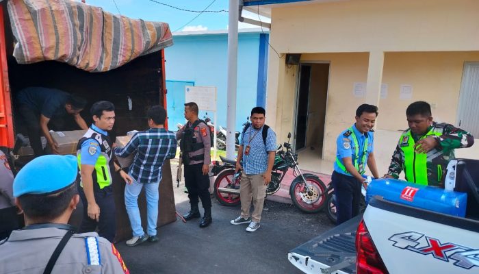 Logistik untuk PSU di Pilbup Tiba di Gudang KPU Banggai